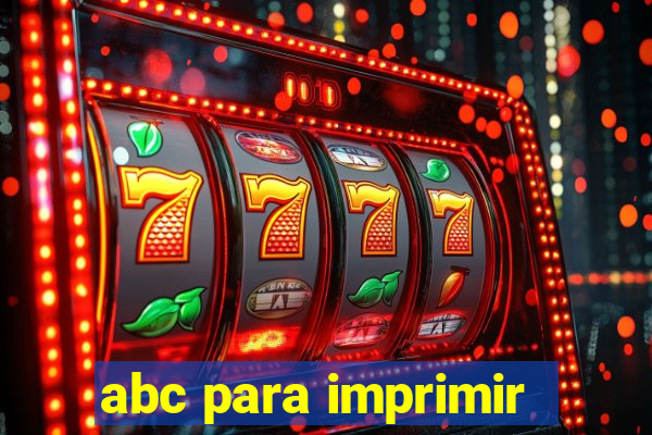 abc para imprimir